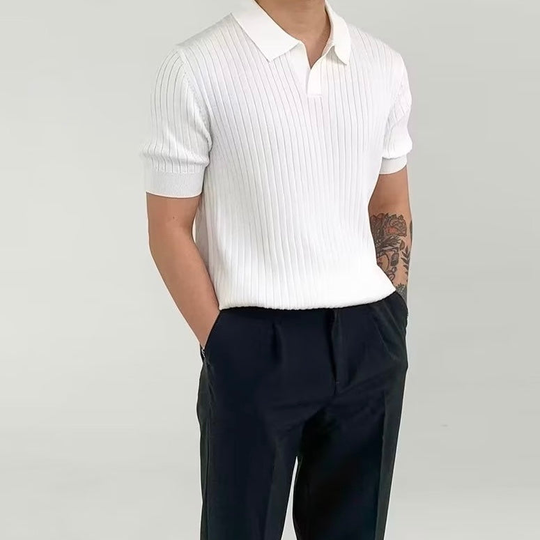 LAURENT MONACO | POLO COULISSÉ TEXTURÉ POUR HOMMES