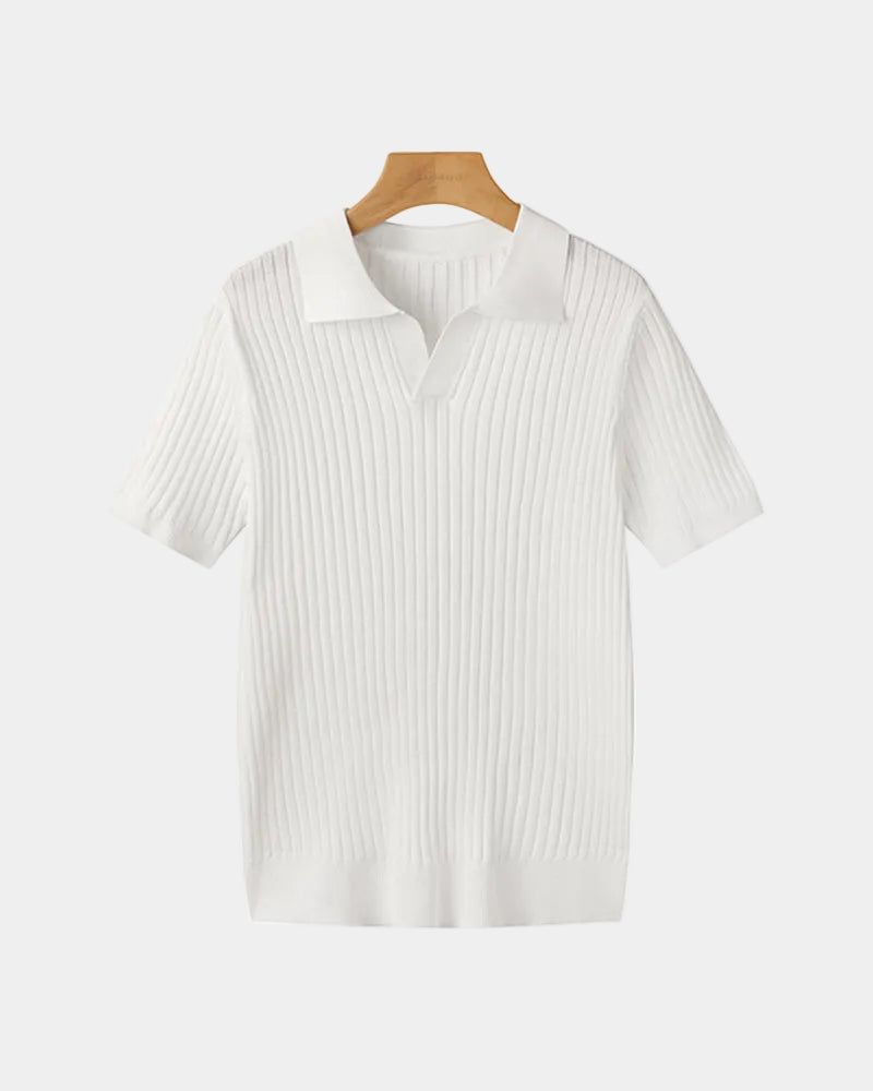 LAURENT MONACO | POLO COULISSÉ TEXTURÉ POUR HOMMES