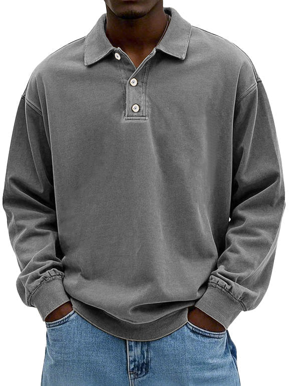 LAURENT MONACO | POLO QUOTIDIEN À MANCHES LONGUES POUR HOMMES