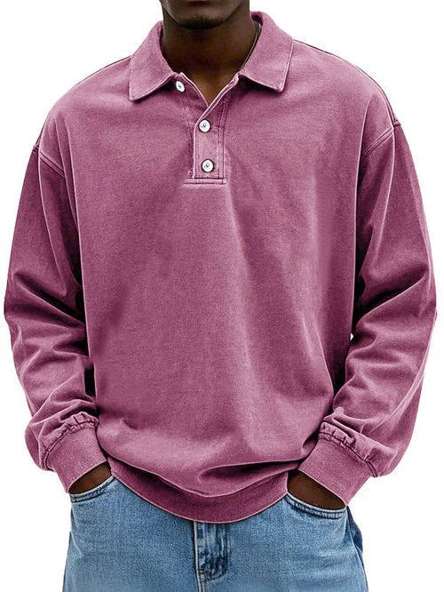 LAURENT MONACO | POLO QUOTIDIEN À MANCHES LONGUES POUR HOMMES