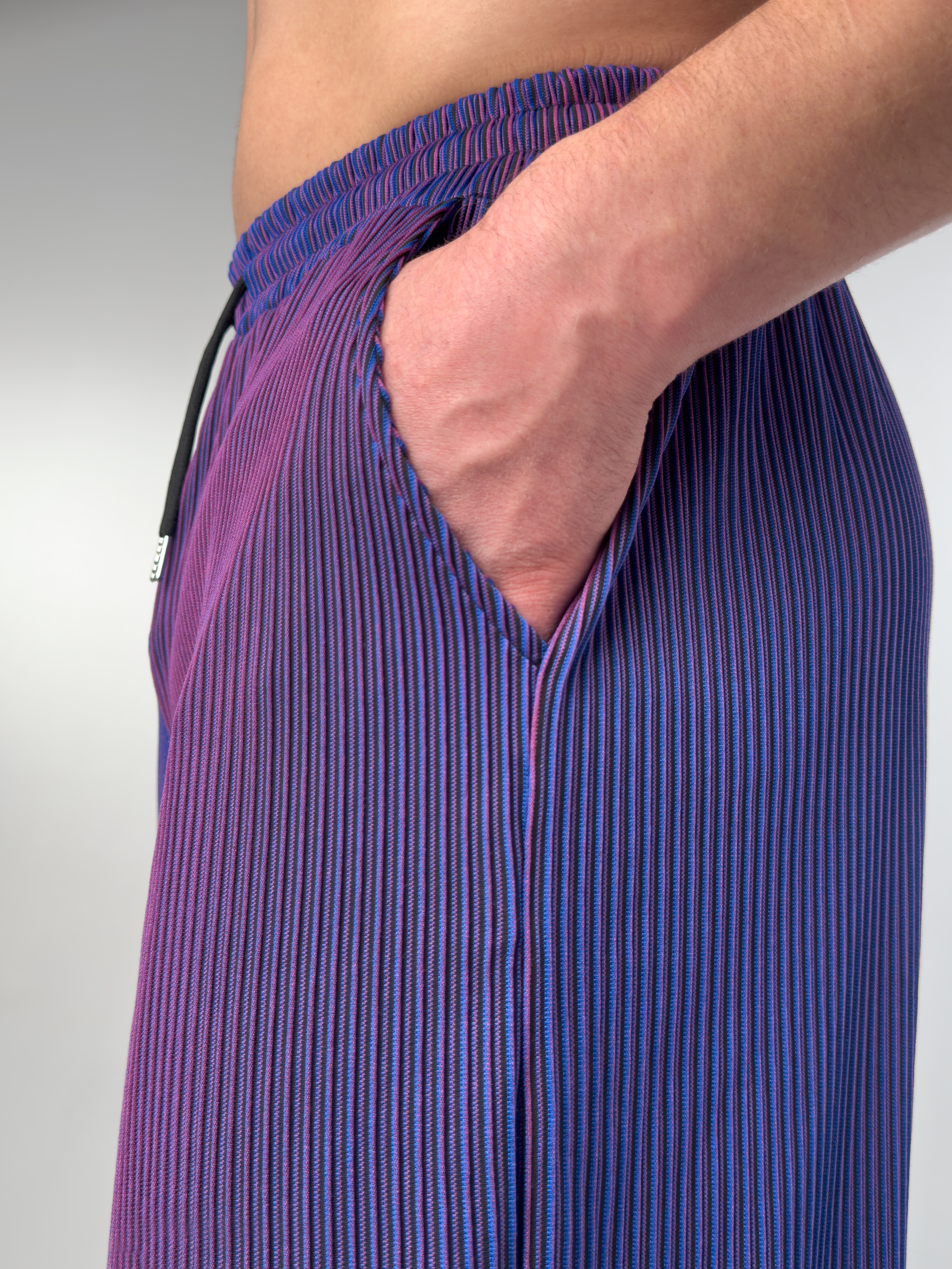 LAURENT MONACO | PANTALON DROIT À RAYURES POUR HOMMES