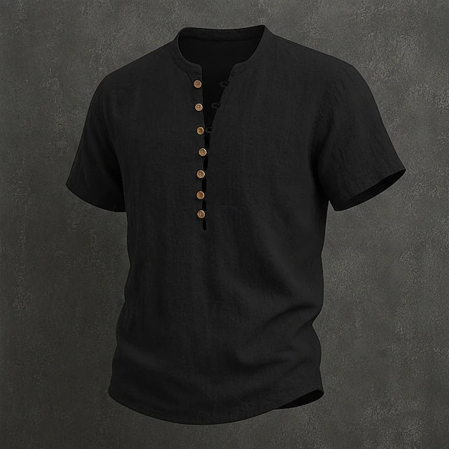 LAURENT MONACO | CHEMISE D'ÉTÉ À BOUTONS POUR HOMMES