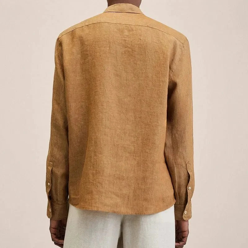 LAURENT MONACO | CHEMISE EN COTON ET LIN POUR HOMMES