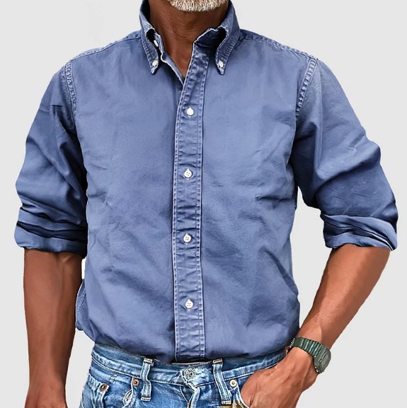 LAURENT MONACO | CHEMISE OXFORD CLASSIQUE POUR HOMMES