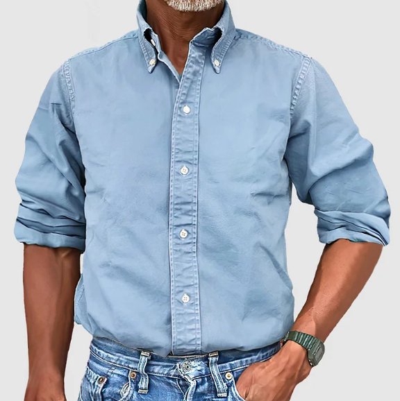 LAURENT MONACO | CHEMISE OXFORD CLASSIQUE POUR HOMMES
