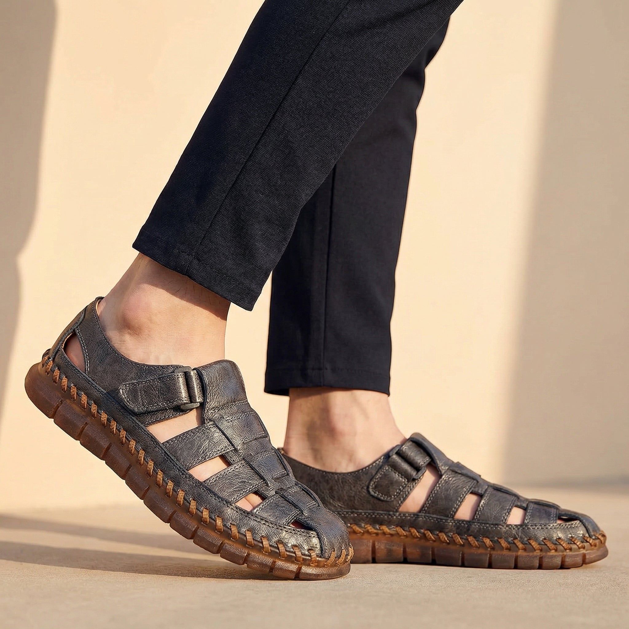 LAURENT MONACO | SANDALES TRESSÉES POUR HOMMES
