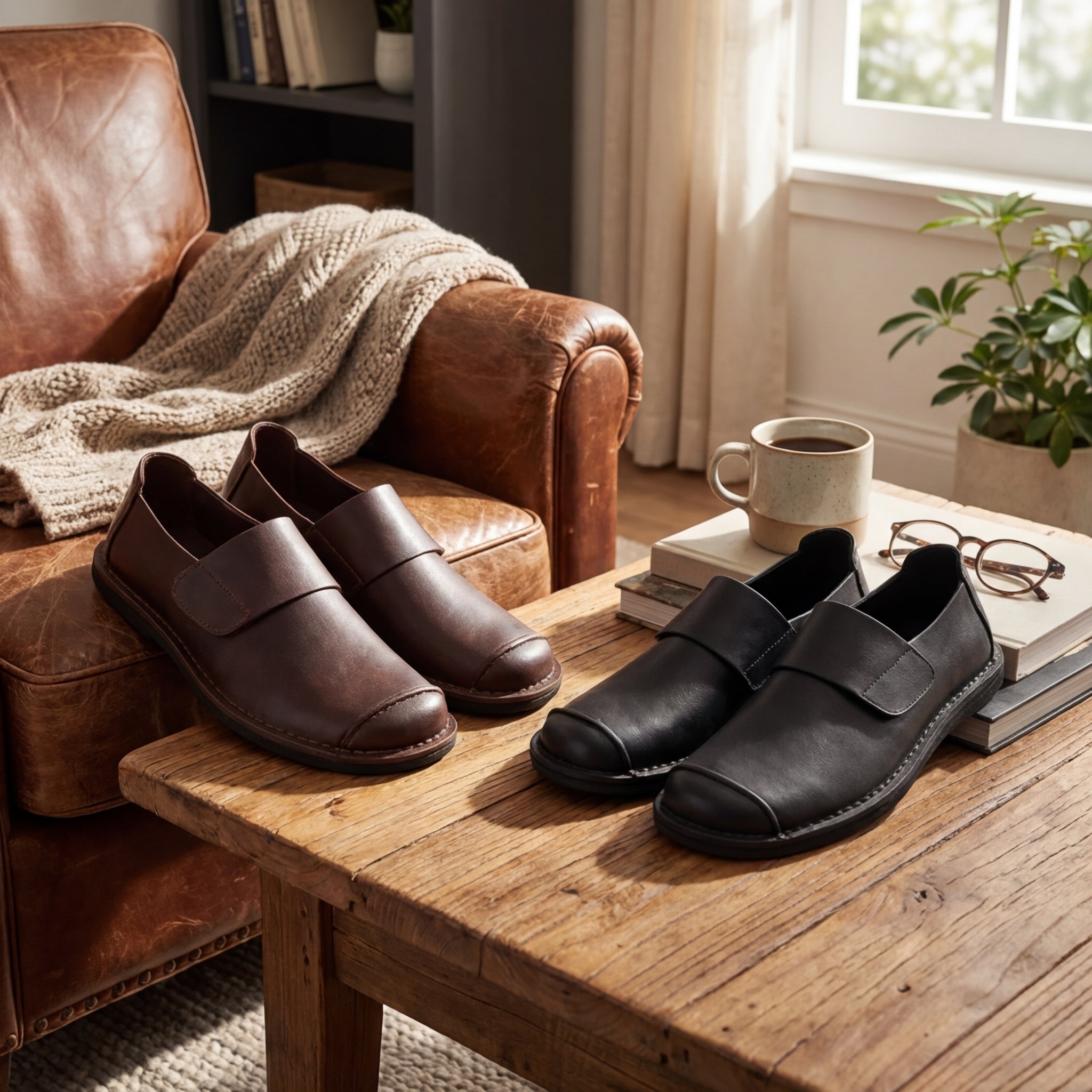 LAURENT MONACO | LOAFER ÉLÉGANT AVEC UN DE SANGLE MINIMAL POUR HOMMES