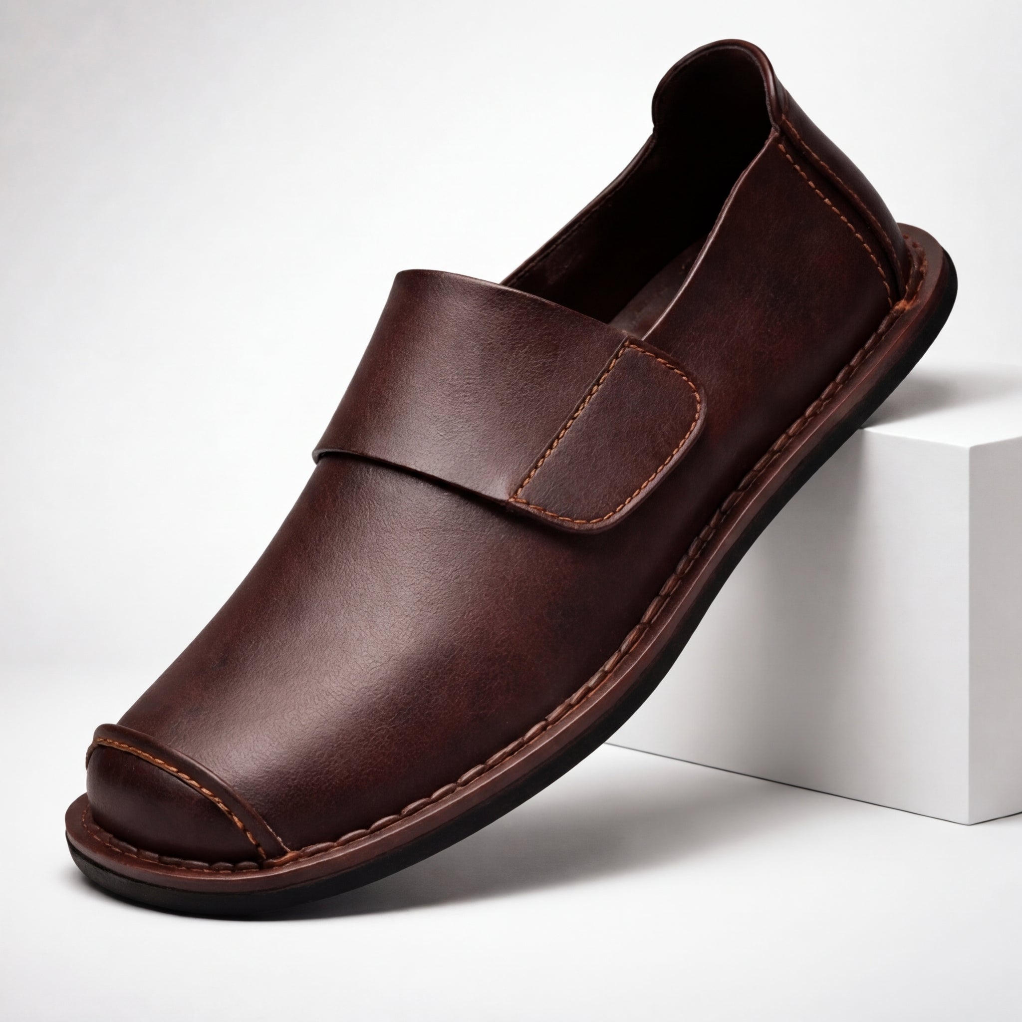 LAURENT MONACO | LOAFER ÉLÉGANT AVEC UN DE SANGLE MINIMAL POUR HOMMES