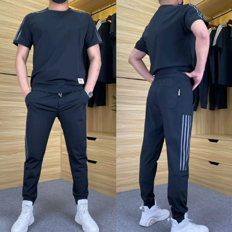 LAURENT MONACO | COMPLET HOMME EN MATÉRIAU DE LUXE AVEC ÉLASTIQUE