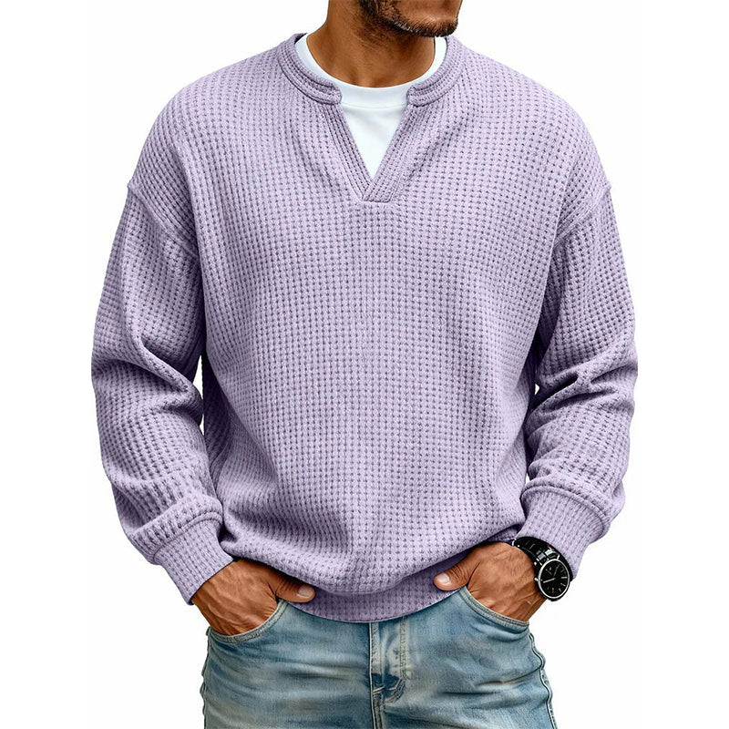 LAURENT MONACO | PULL EN MAILLE GAUFRÉE POUR HOMMES