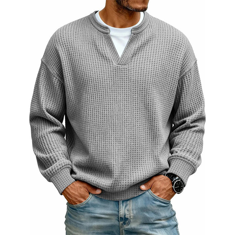 LAURENT MONACO | PULL EN MAILLE GAUFRÉE POUR HOMMES