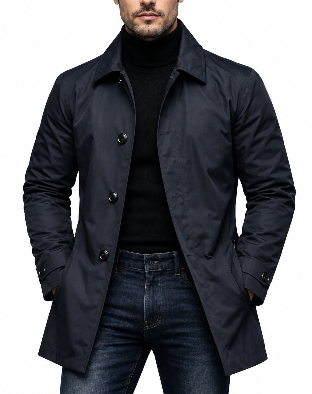 LAURENT MONACO | MANTEAU MI-LONG POUR HOMMES