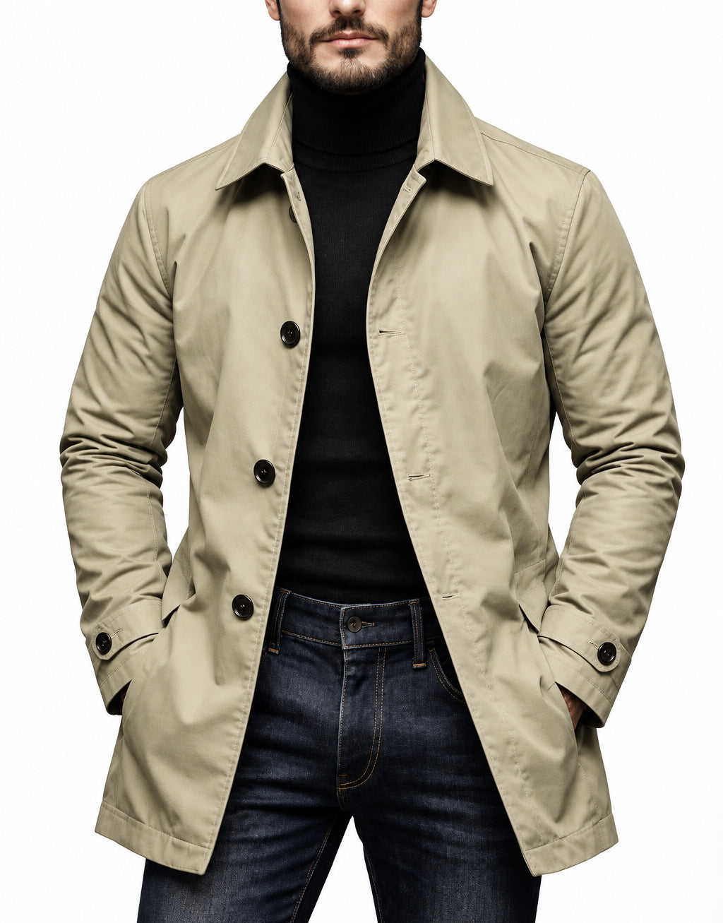 LAURENT MONACO | MANTEAU MI-LONG POUR HOMMES