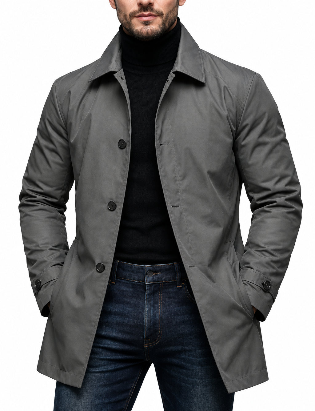 LAURENT MONACO | MANTEAU MI-LONG POUR HOMMES