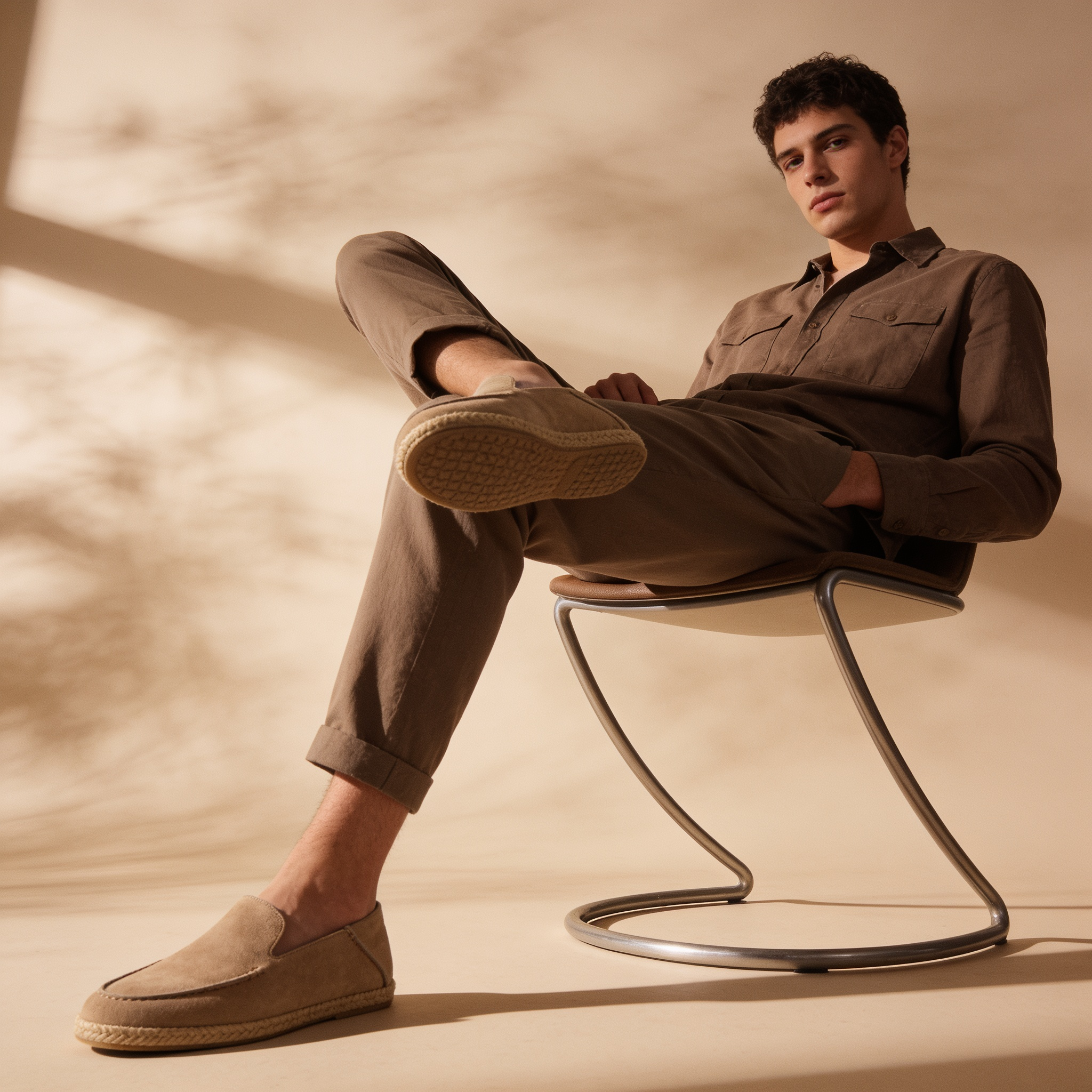 LAURENT MONACO | MOCASSINS EN DAIM POUR HOMMES