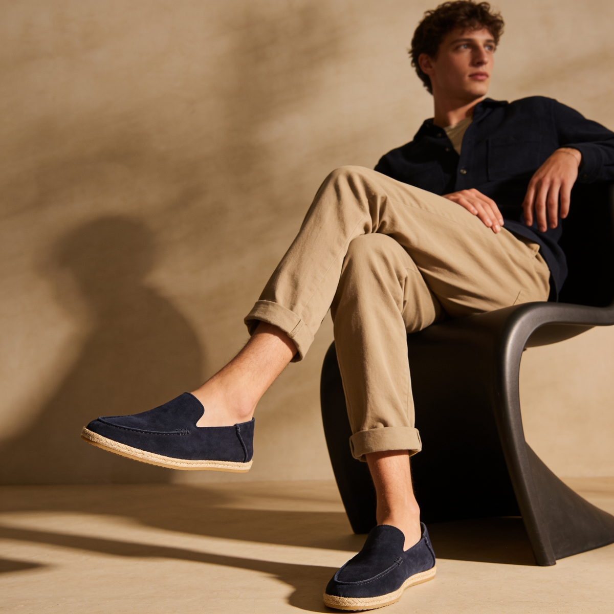 LAURENT MONACO | MOCASSINS EN DAIM POUR HOMMES