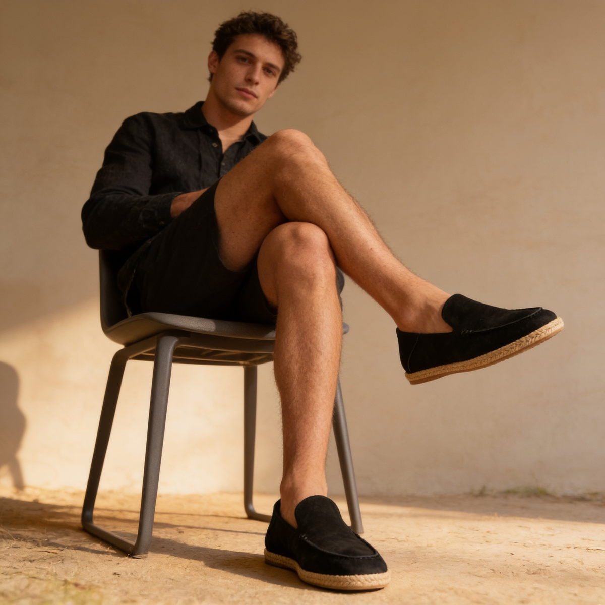 LAURENT MONACO | MOCASSINS EN DAIM POUR HOMMES