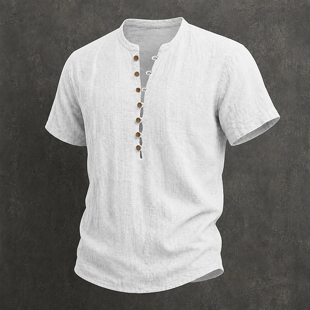 LAURENT MONACO | CHEMISE D'ÉTÉ À BOUTONS POUR HOMMES