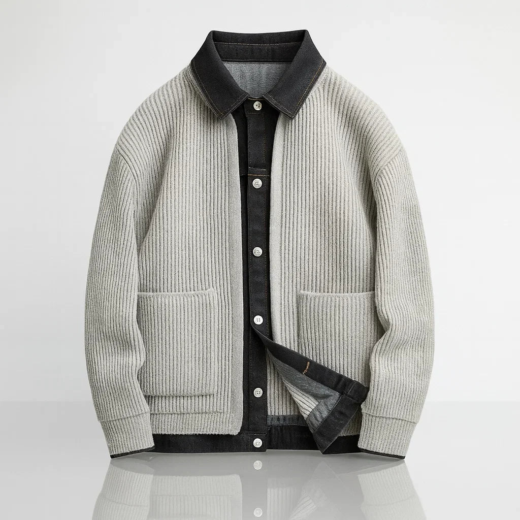 LAURENT MONACO | VESTE DENIM ET TRICOT POUR HOMMES