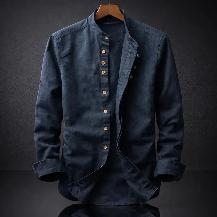 LAURENT MONACO | CHEMISE À COL MONTANT POUR HOMMES