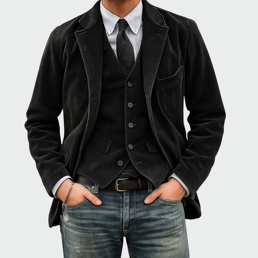 LAURENT MONACO | ENSEMBLE BLAZER RAFFINÉ POUR HOMMES