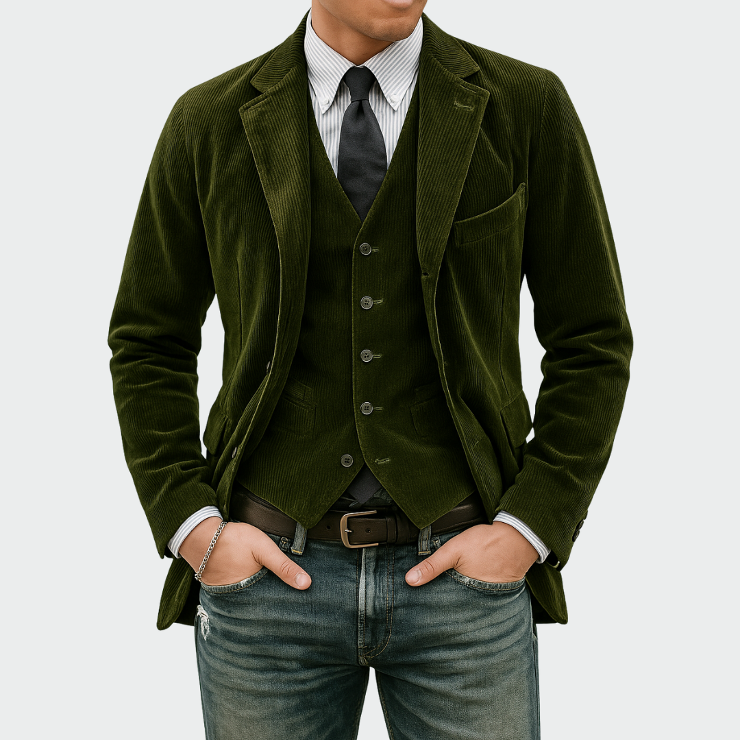LAURENT MONACO | ENSEMBLE BLAZER RAFFINÉ POUR HOMMES