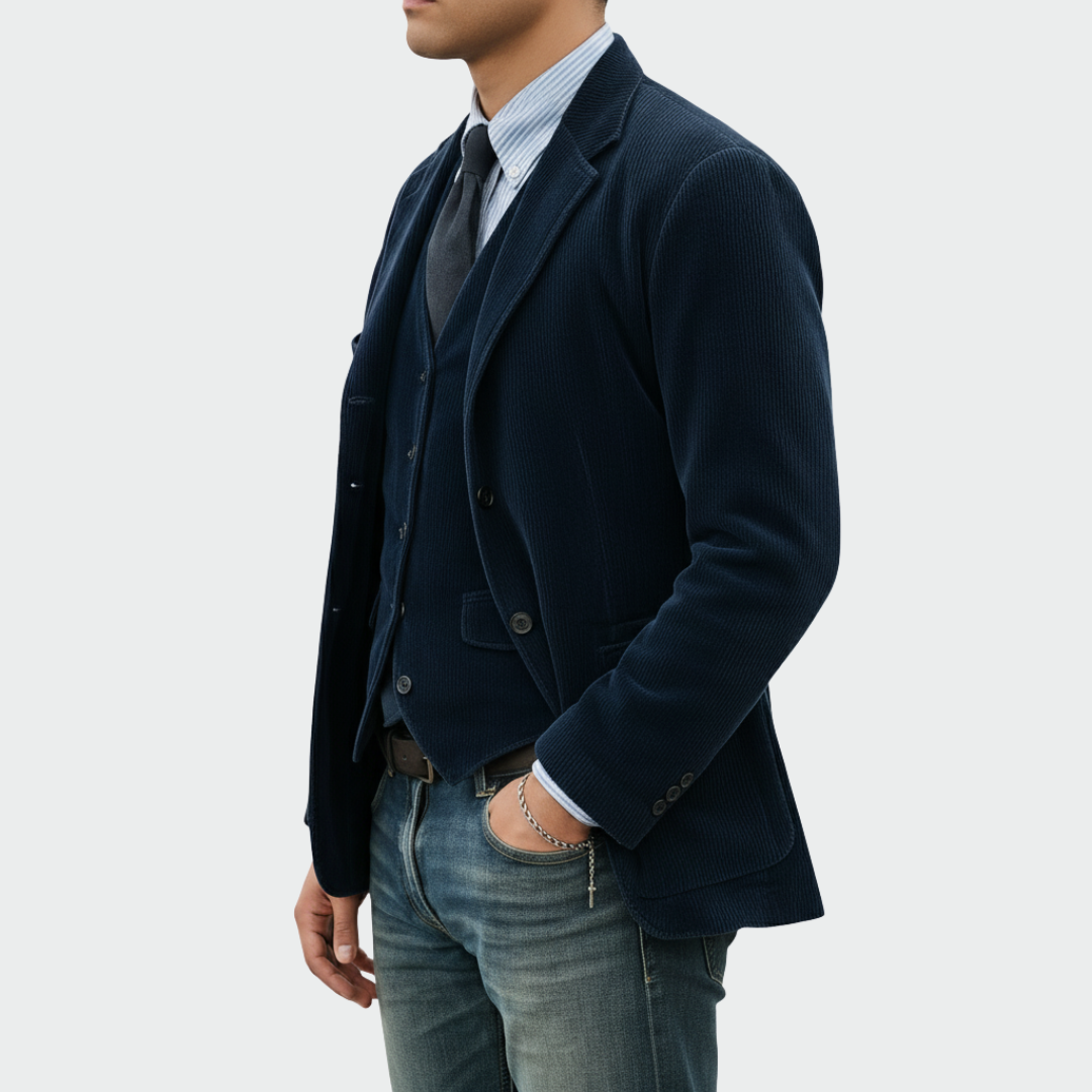 LAURENT MONACO | ENSEMBLE BLAZER RAFFINÉ POUR HOMMES