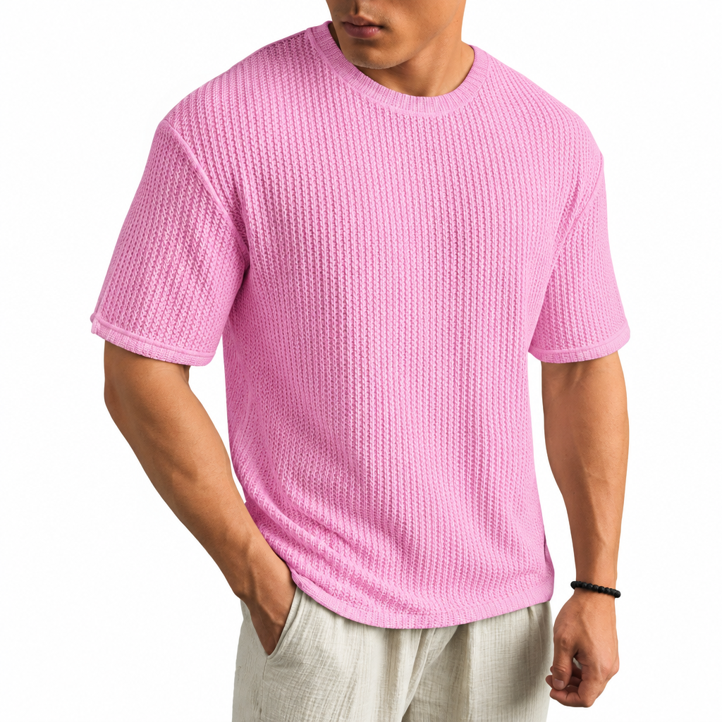 LAURENT MONACO | T-SHIRT CLASSIQUE À COL ROND POUR HOMMES