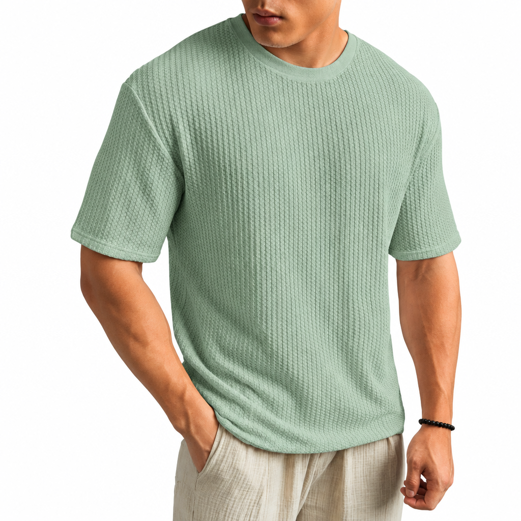 LAURENT MONACO | T-SHIRT CLASSIQUE À COL ROND POUR HOMMES