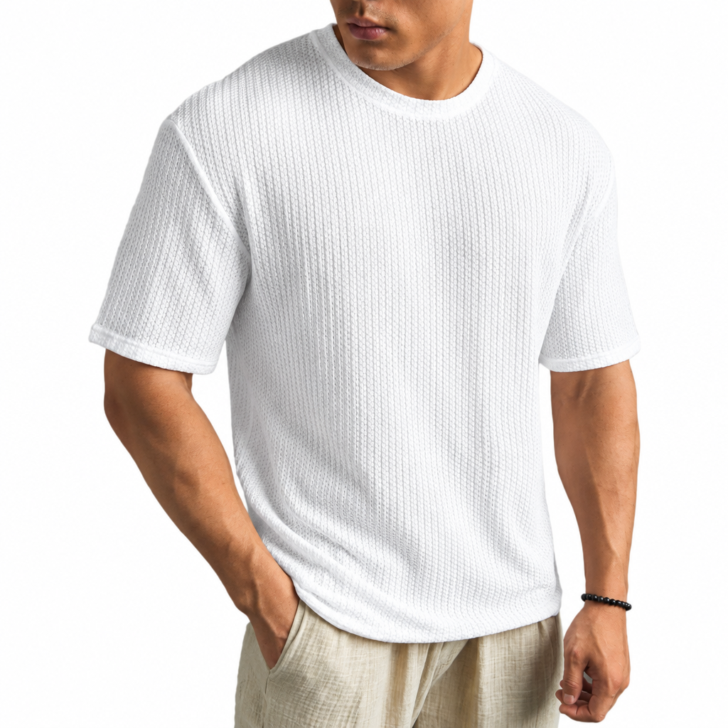 LAURENT MONACO | T-SHIRT CLASSIQUE À COL ROND POUR HOMMES
