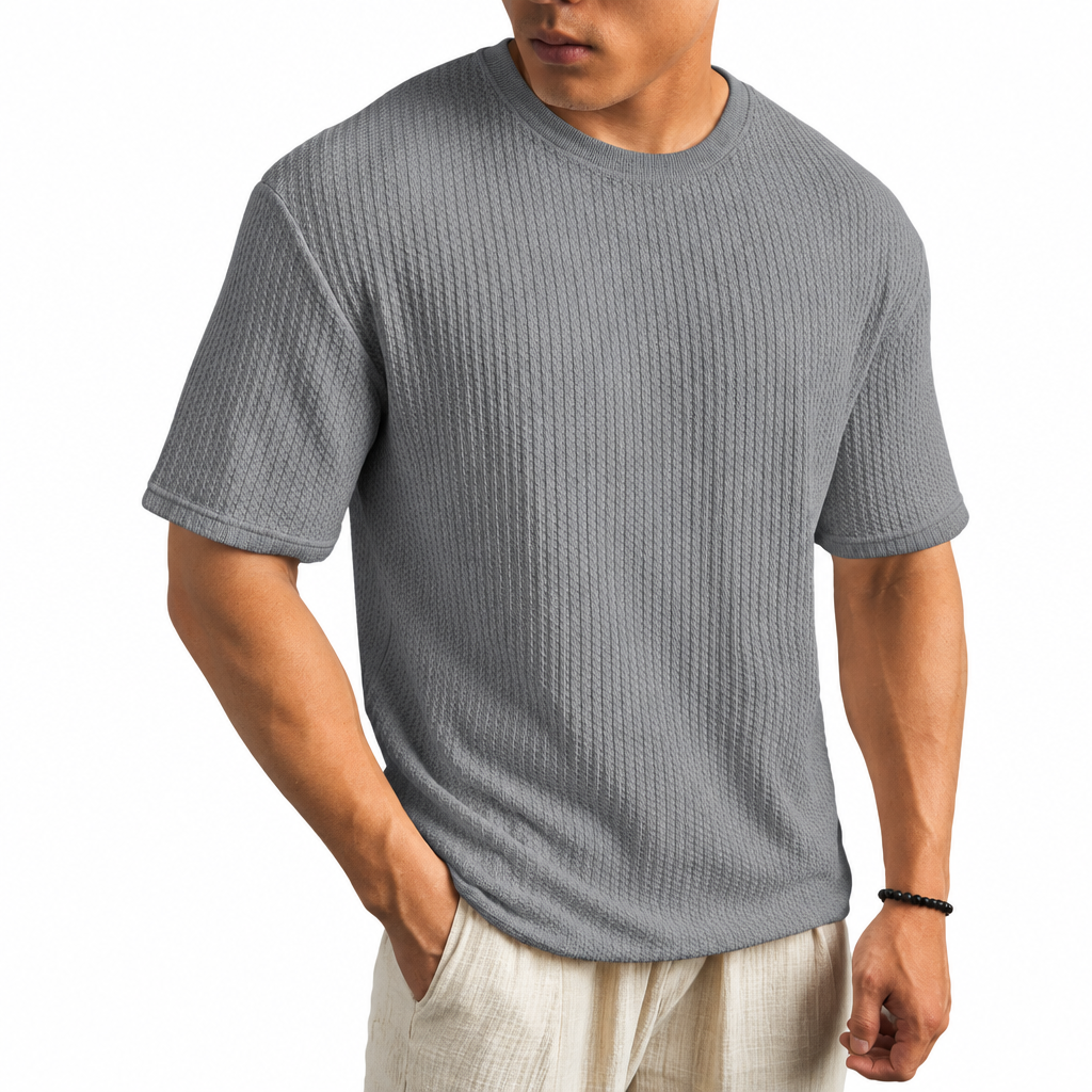 LAURENT MONACO | T-SHIRT CLASSIQUE À COL ROND POUR HOMMES