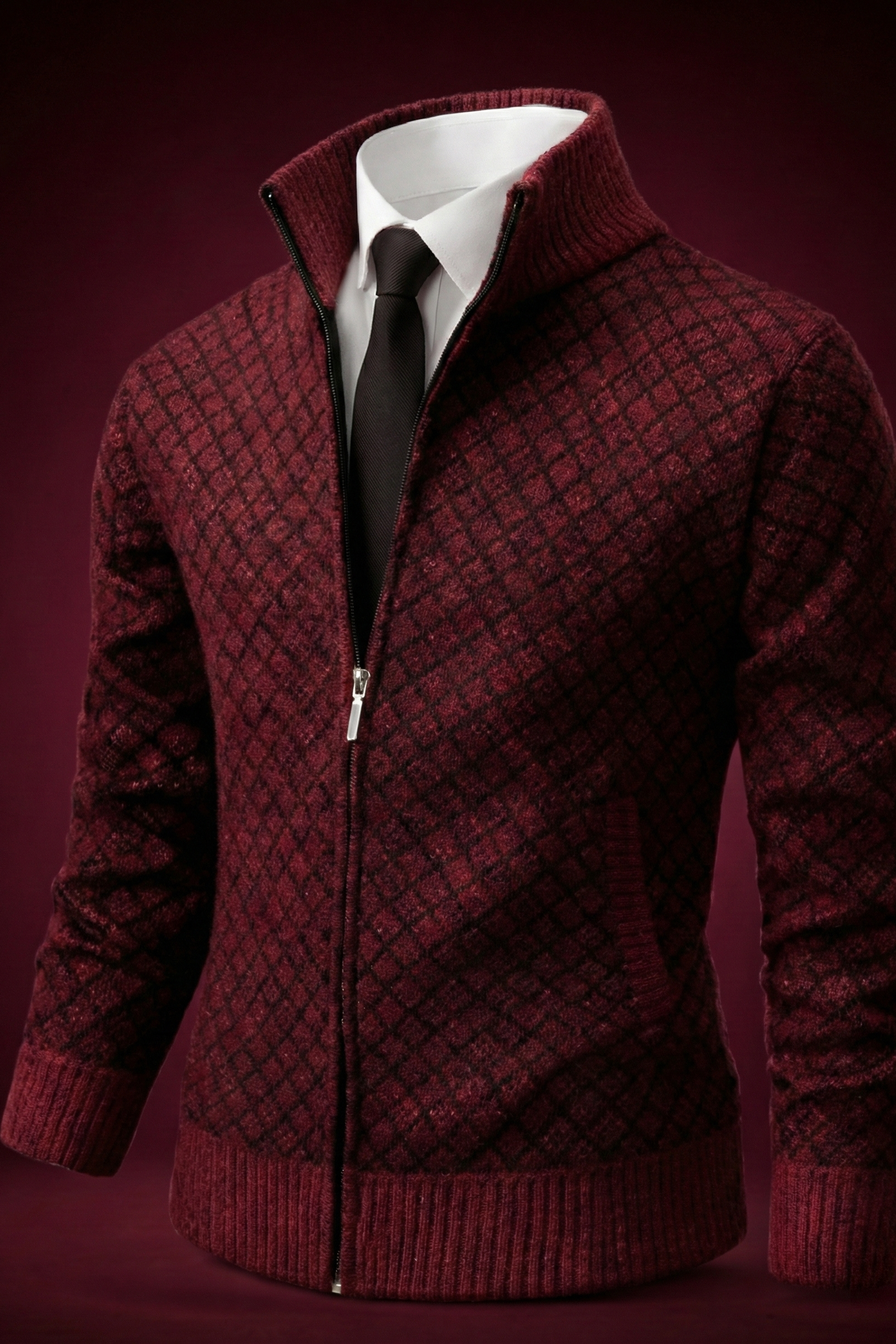 LAURENT MONACO | GILET MAILLE GAUFRÉE POUR HOMME