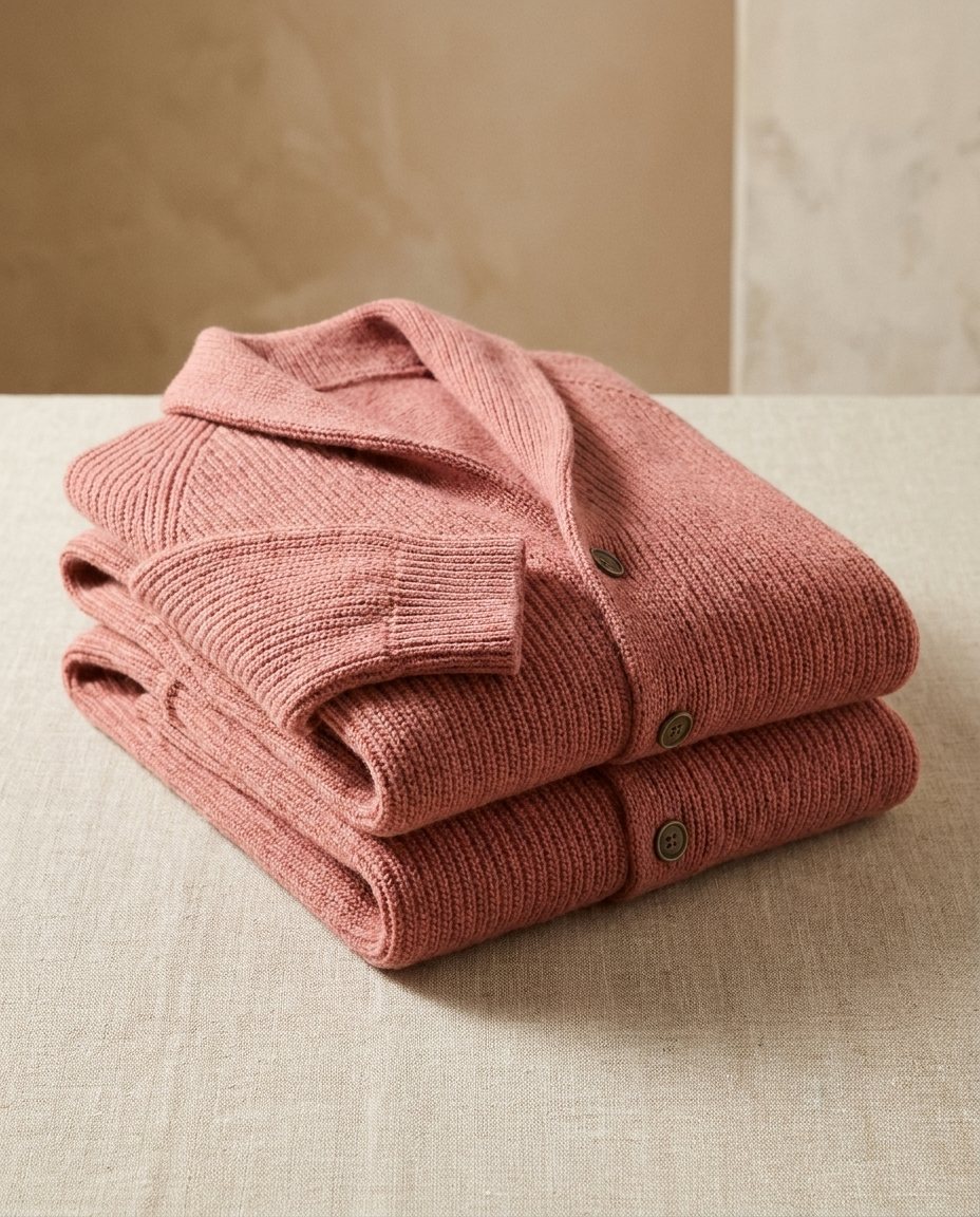LAURENT MONACO | CARDIGAN À COL CHALUE EN TRICOT COURRANT POUR HOMMES