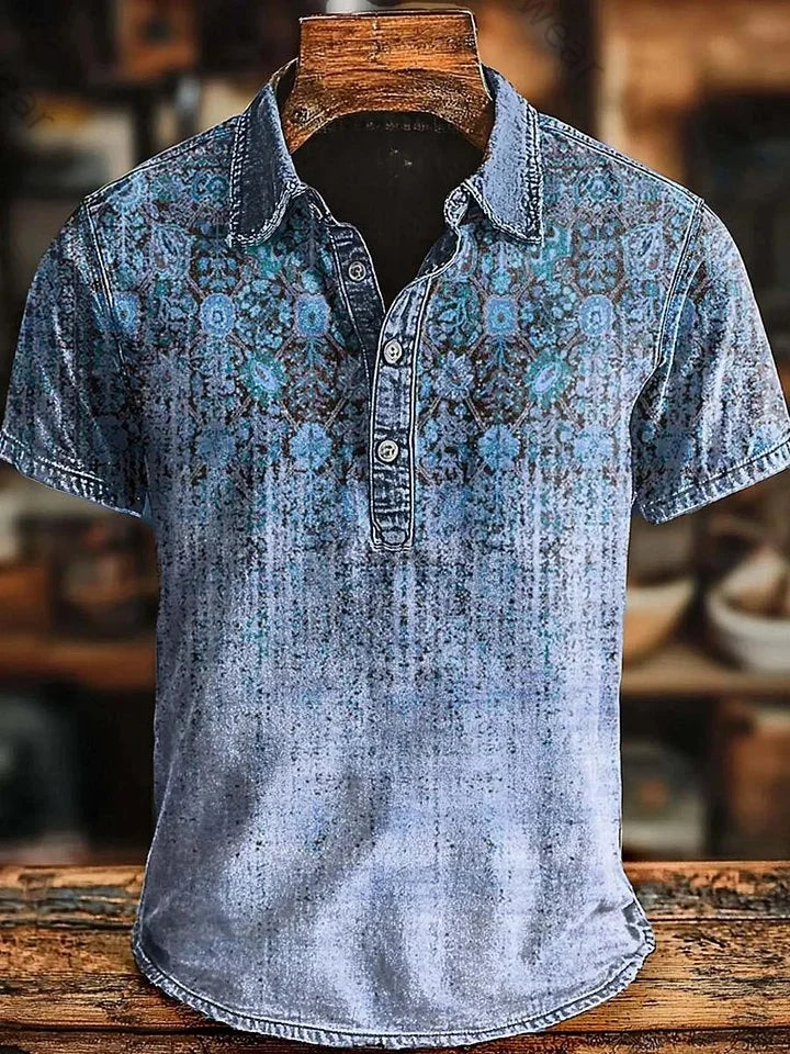 LAURENT MONACO | POLO RÉTRO DÉGRADÉ POUR HOMMES
