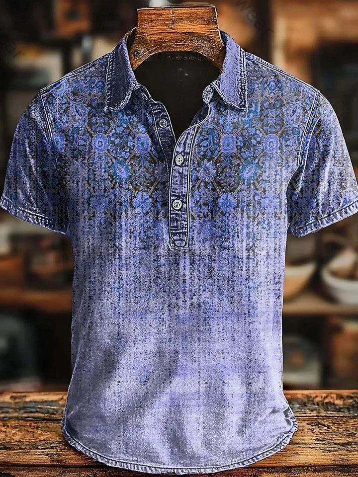 LAURENT MONACO | POLO RÉTRO DÉGRADÉ POUR HOMMES