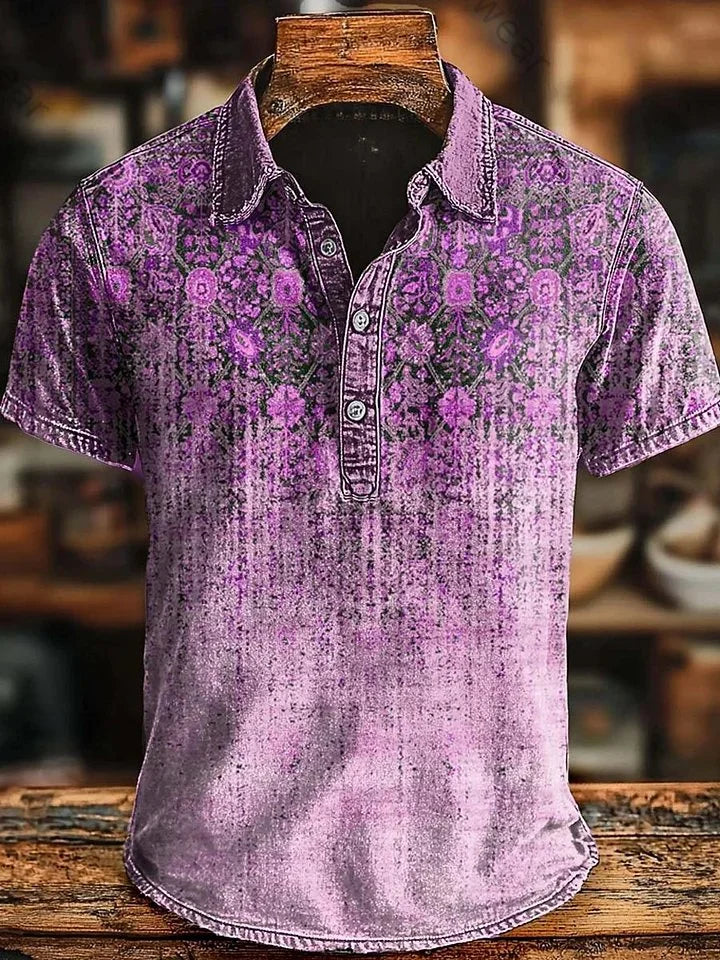 LAURENT MONACO | POLO RÉTRO DÉGRADÉ POUR HOMMES
