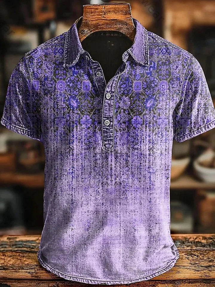 LAURENT MONACO | POLO RÉTRO DÉGRADÉ POUR HOMMES