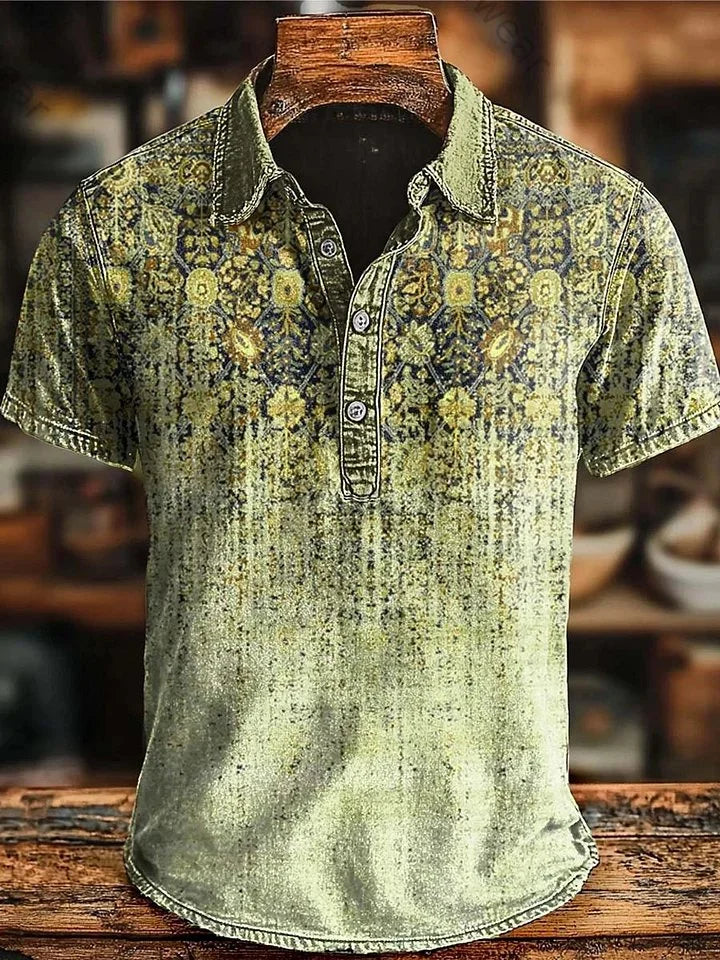 LAURENT MONACO | POLO RÉTRO DÉGRADÉ POUR HOMMES