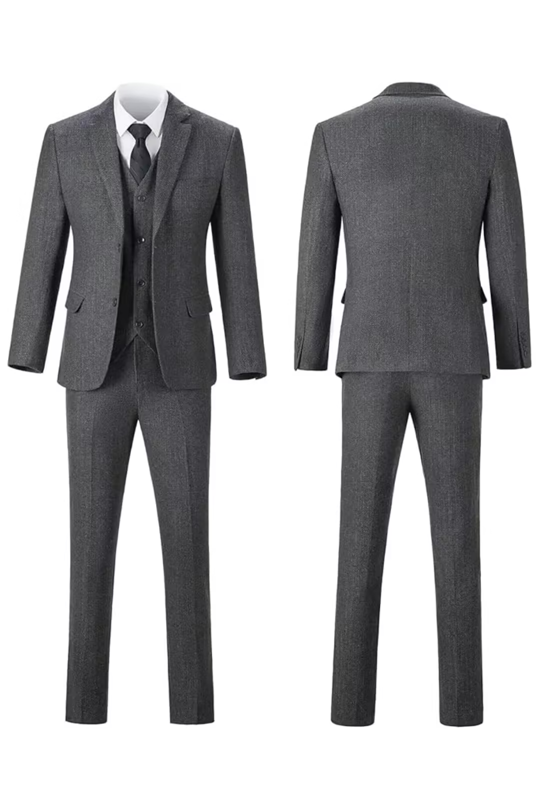 LAURENT MONACO | COSTUME À CHEVRONS POUR HOMME