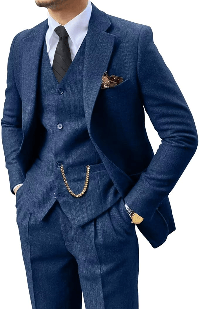 LAURENT MONACO | COSTUME À CHEVRONS POUR HOMME