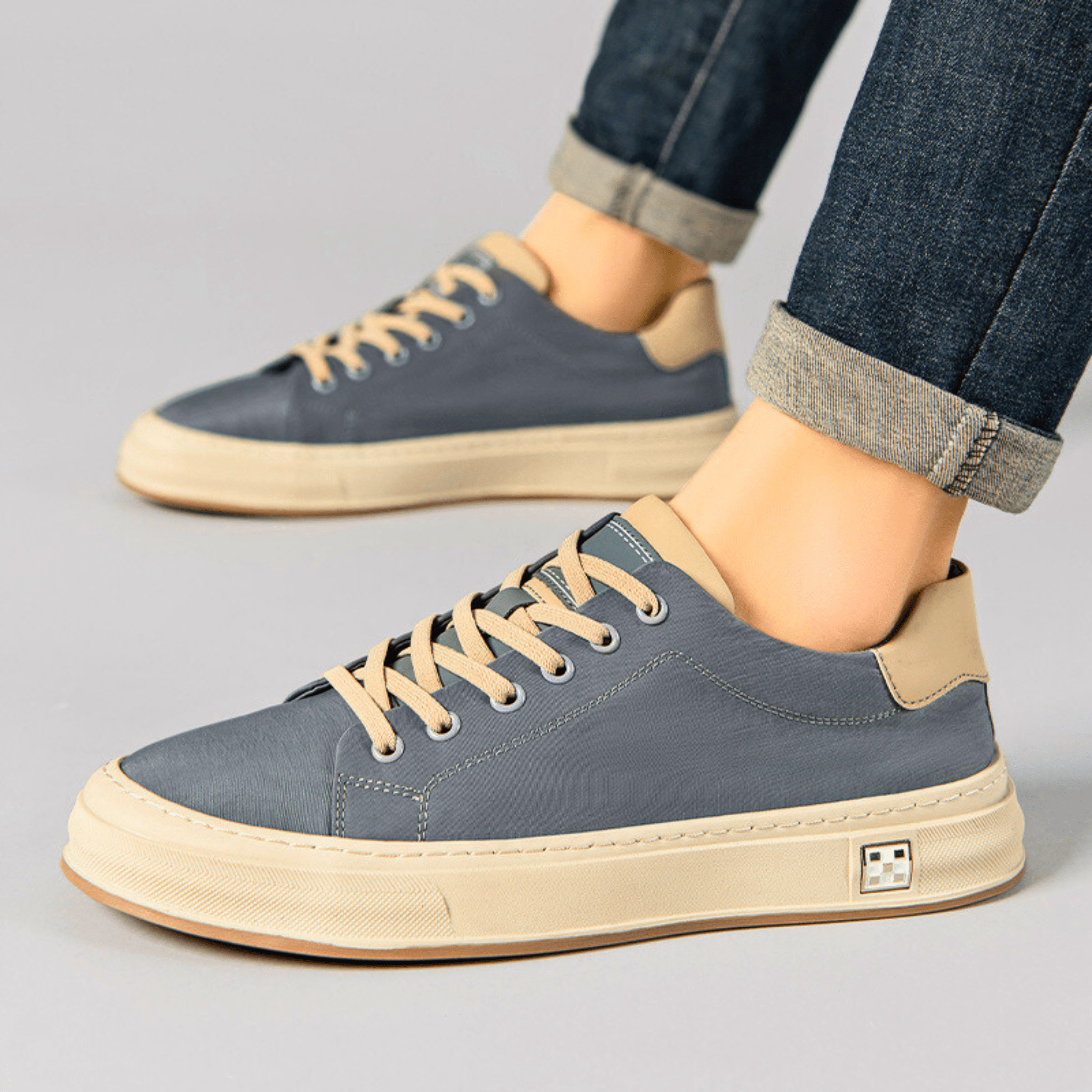 LAURENT MONACO | BASKETS CASUAL EN TOILE POUR HOMME