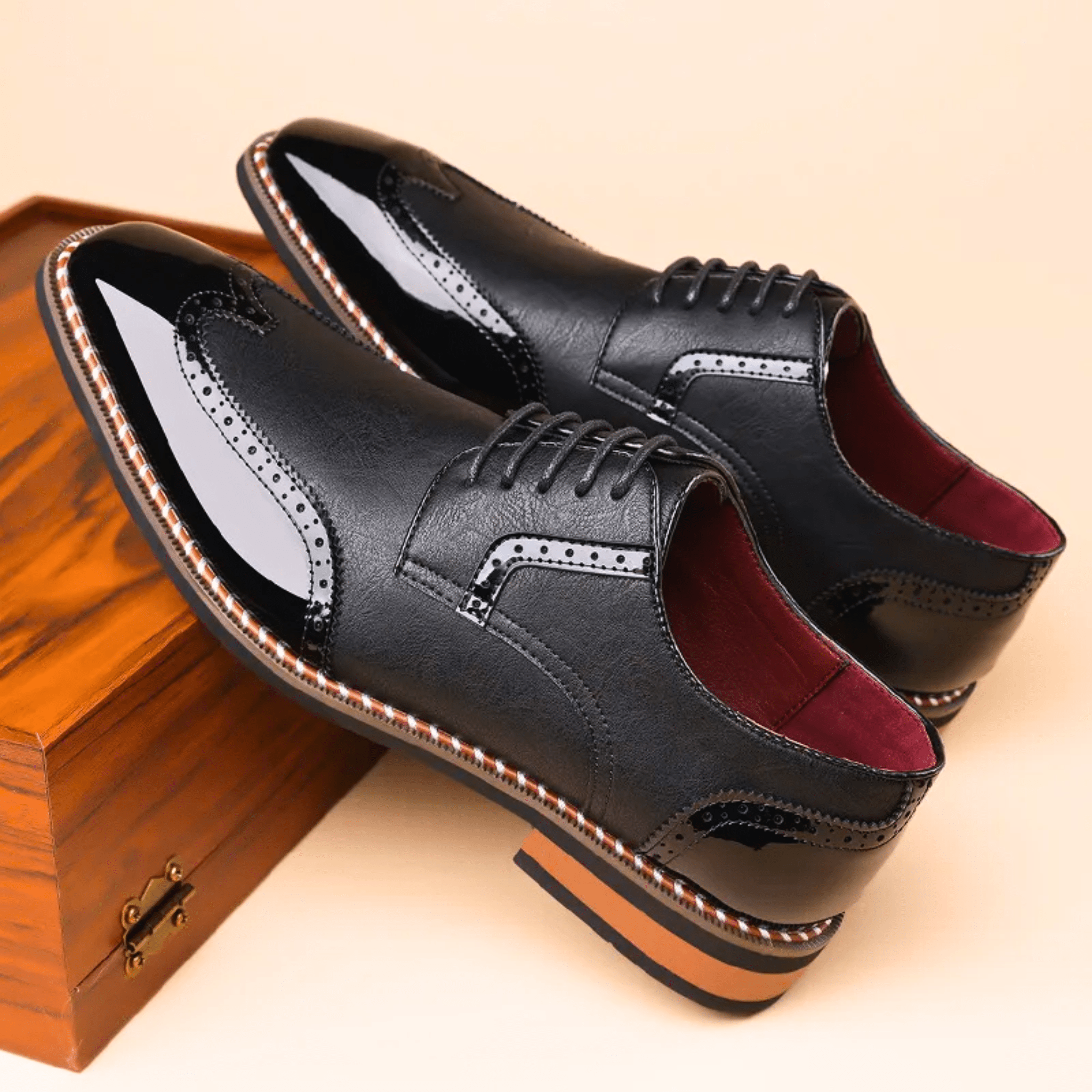 LAURENT MONACO | CHAUSSURES OXFORD BICOLORES POUR HOMMES