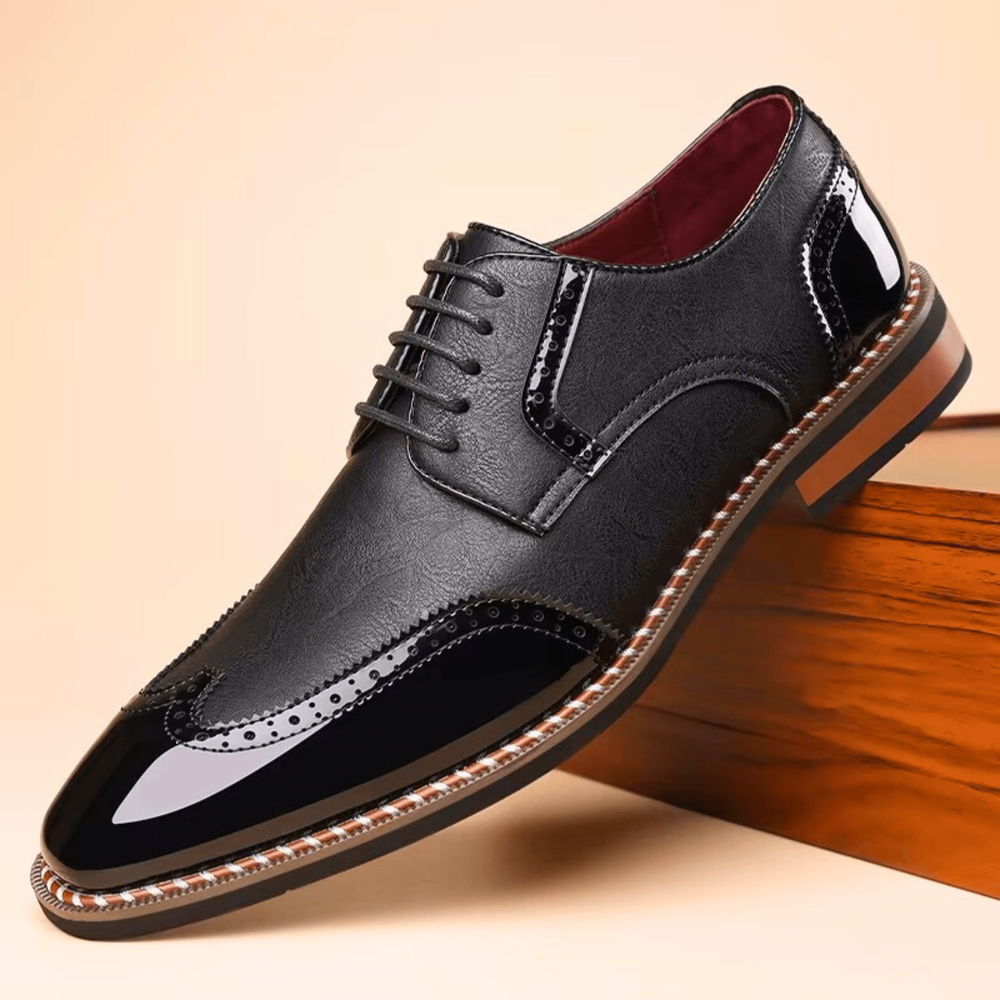LAURENT MONACO | CHAUSSURES OXFORD BICOLORES POUR HOMMES