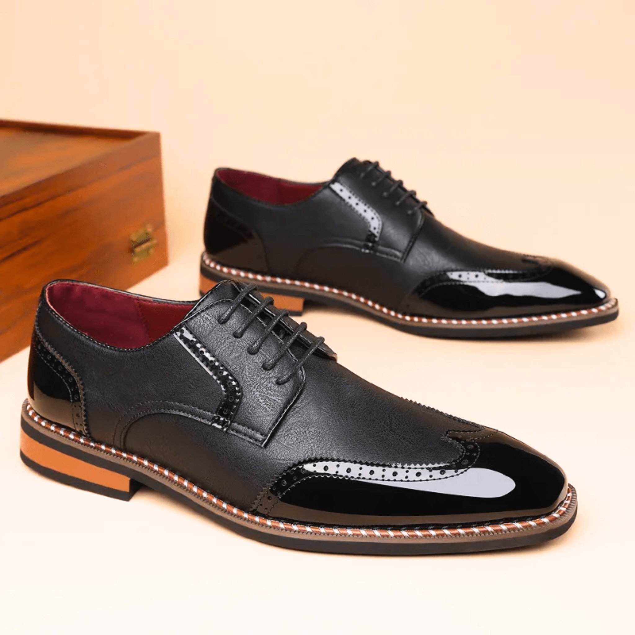 LAURENT MONACO | CHAUSSURES OXFORD BICOLORES POUR HOMMES