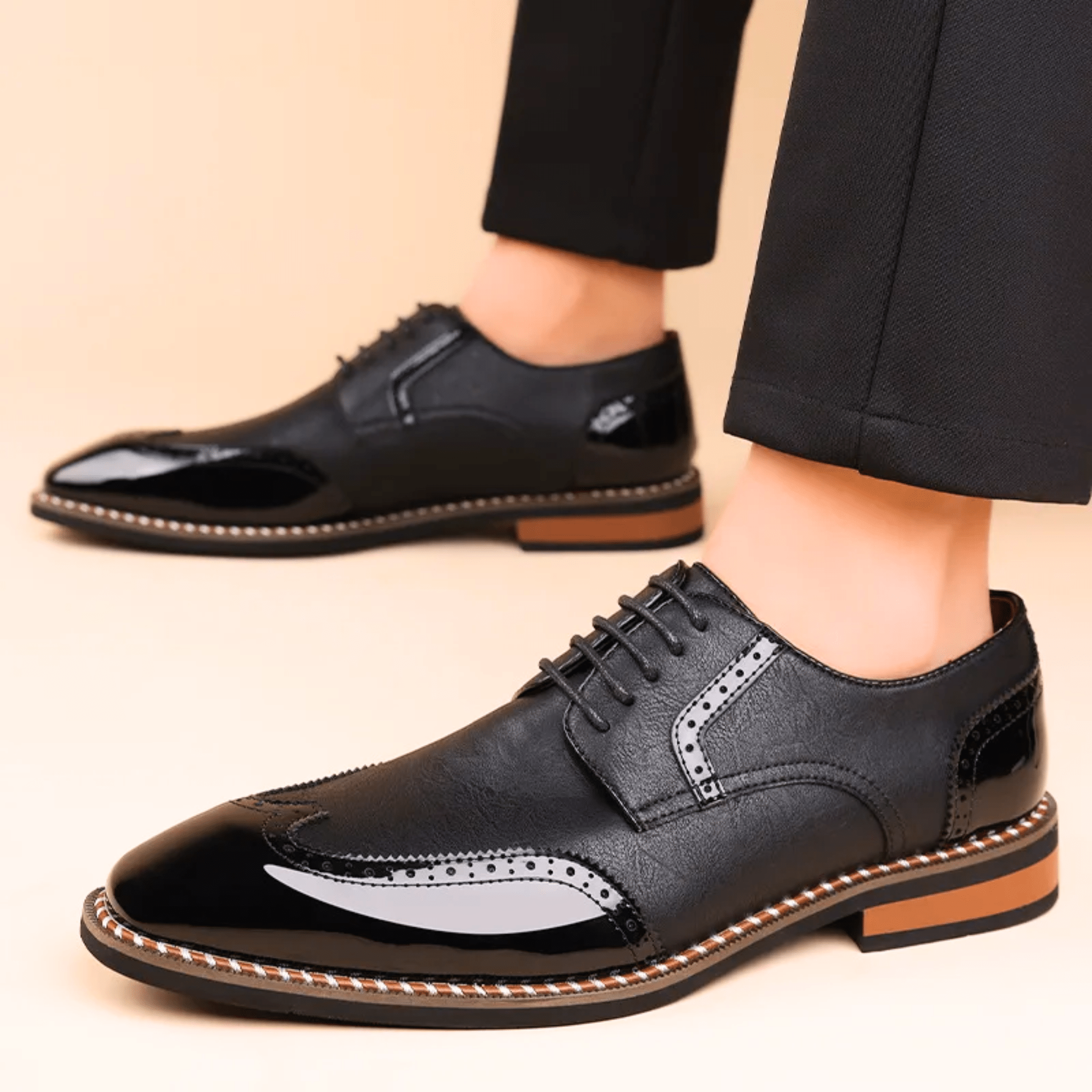 LAURENT MONACO | CHAUSSURES OXFORD BICOLORES POUR HOMMES