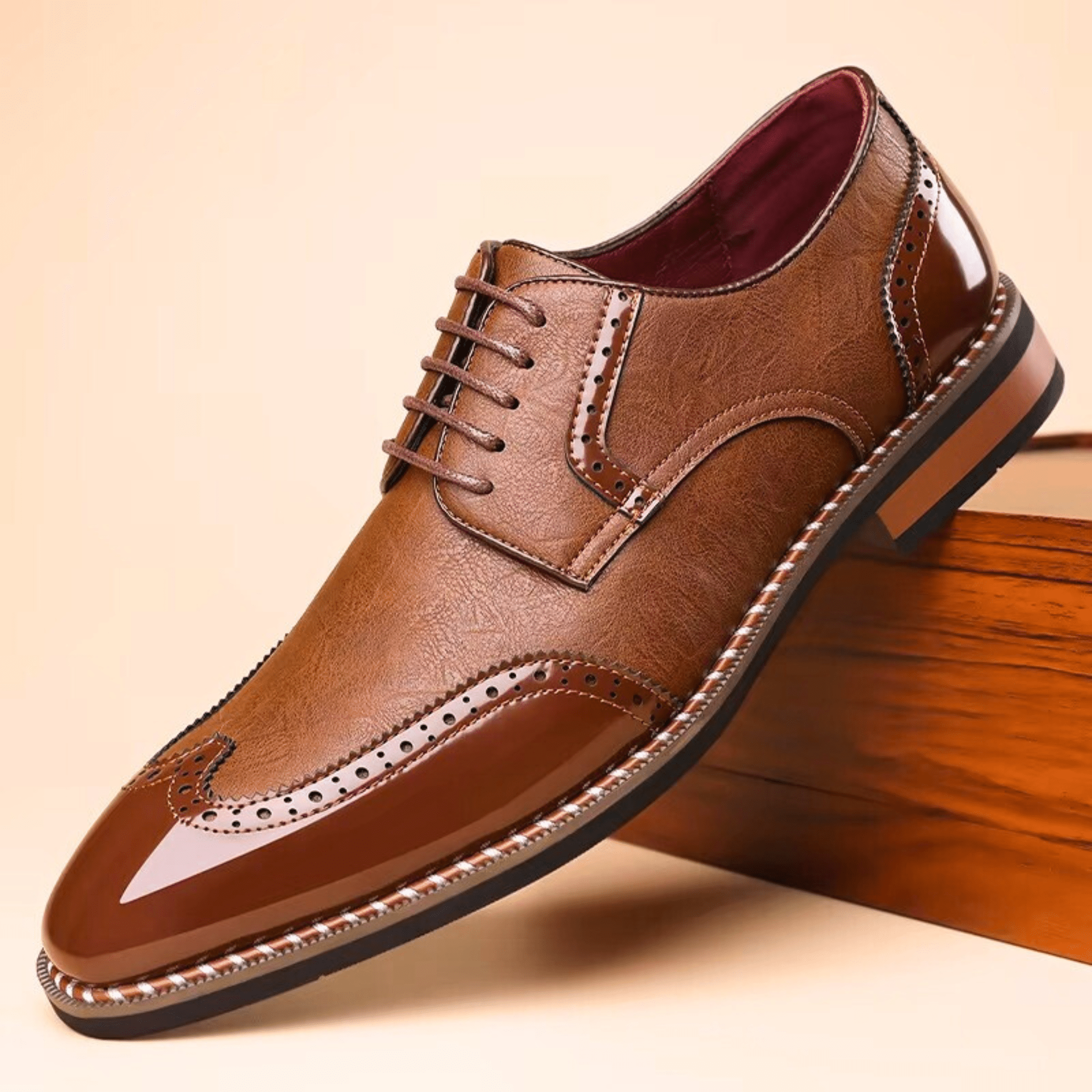 LAURENT MONACO | CHAUSSURES OXFORD BICOLORES POUR HOMMES